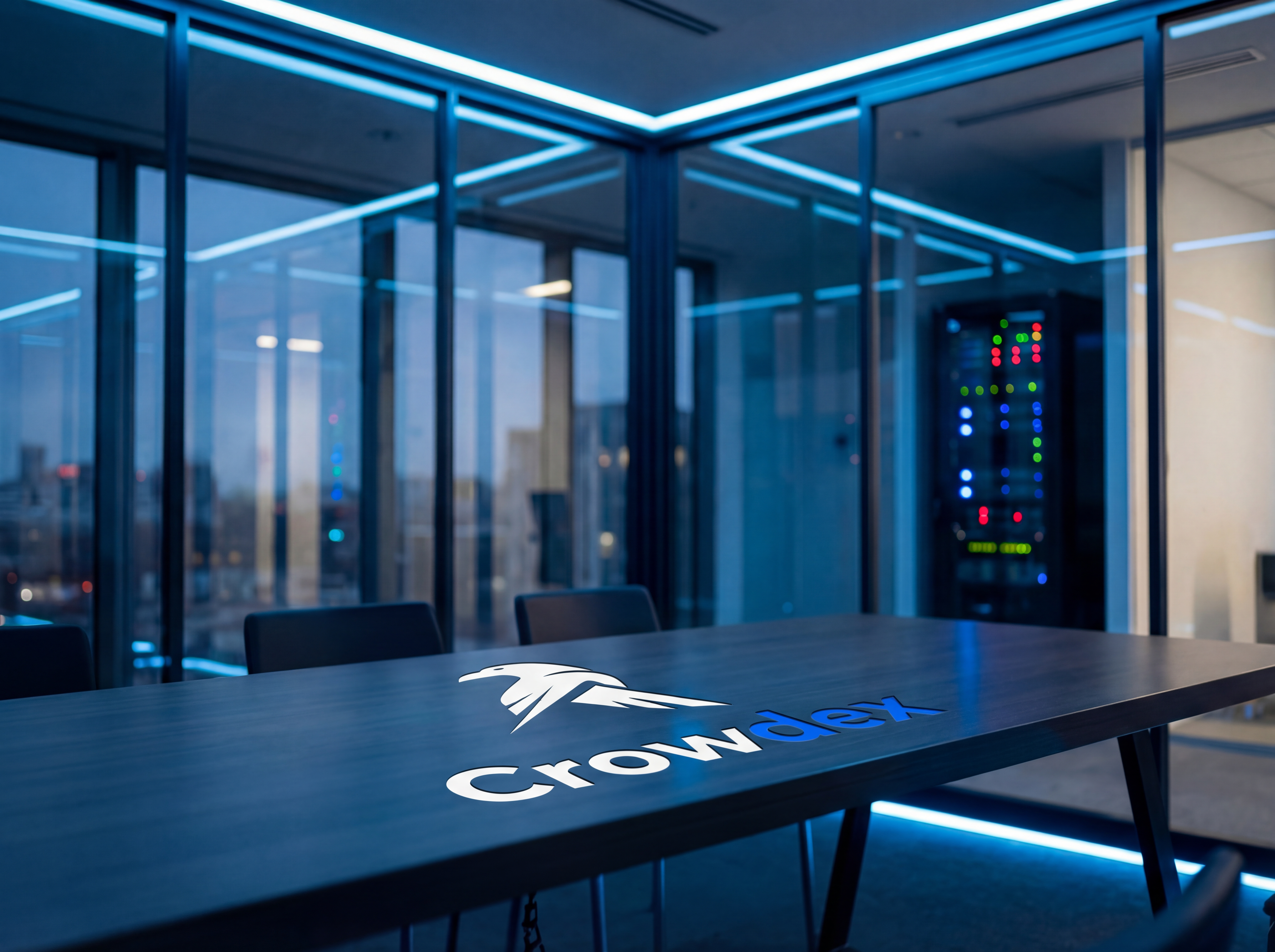 Sala de reunião moderna corporativa