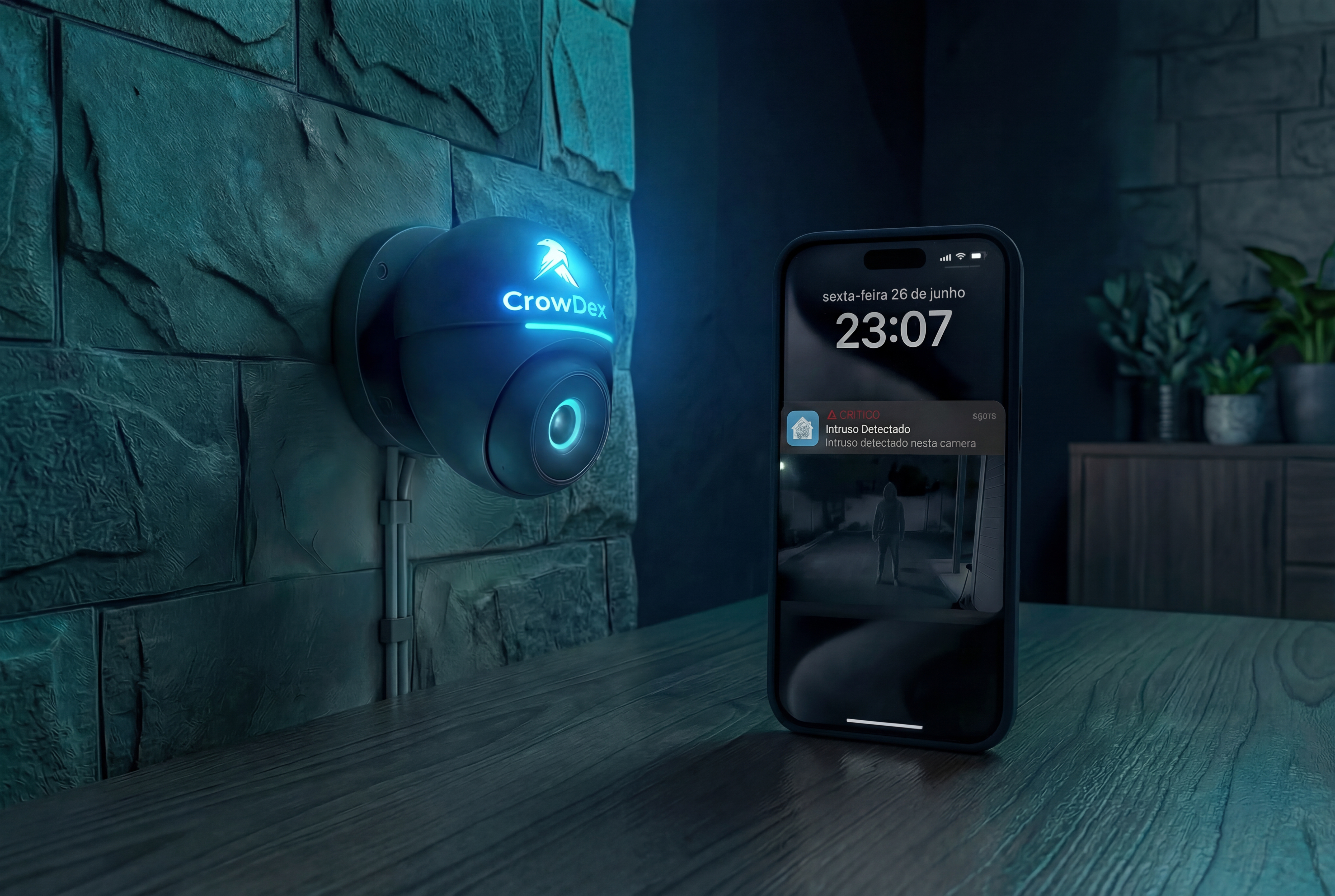 Monitoramento de segurança corporativa