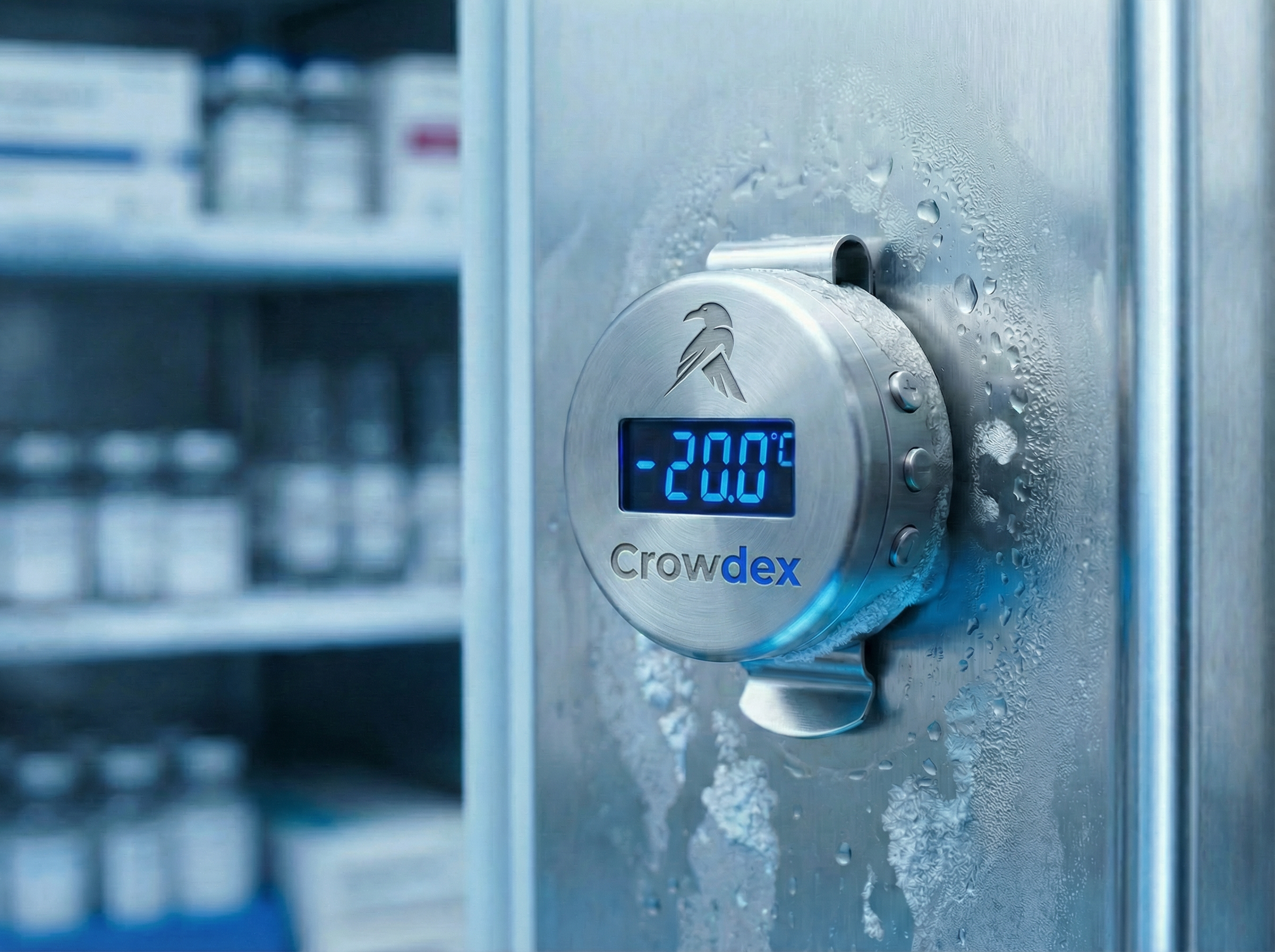 Freezer de laboratório com sensor de temperatura digital