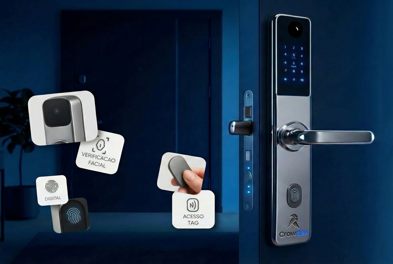 Fechadura digital biométrica de luxo
