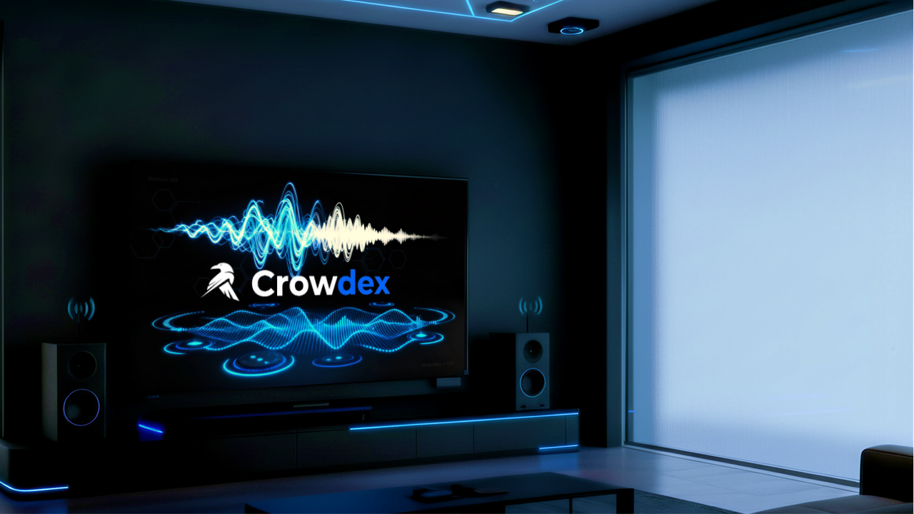 Home Cinema com projetor e som de alta fidelidade